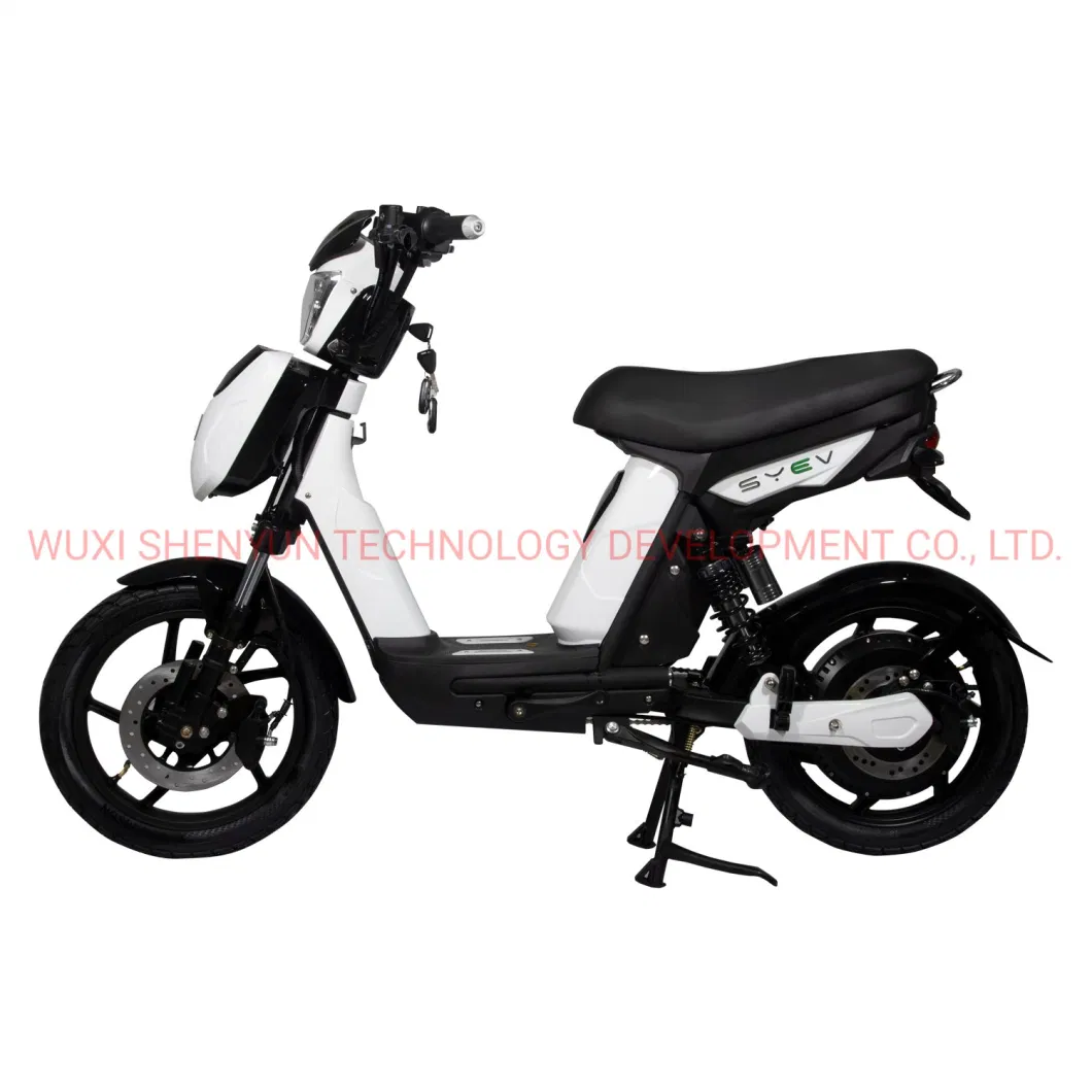 Syev High Performance Electric Scooter Electric Moped with Portable Lead Acid Battery/Lithium Battery Electric Bike with Pedals