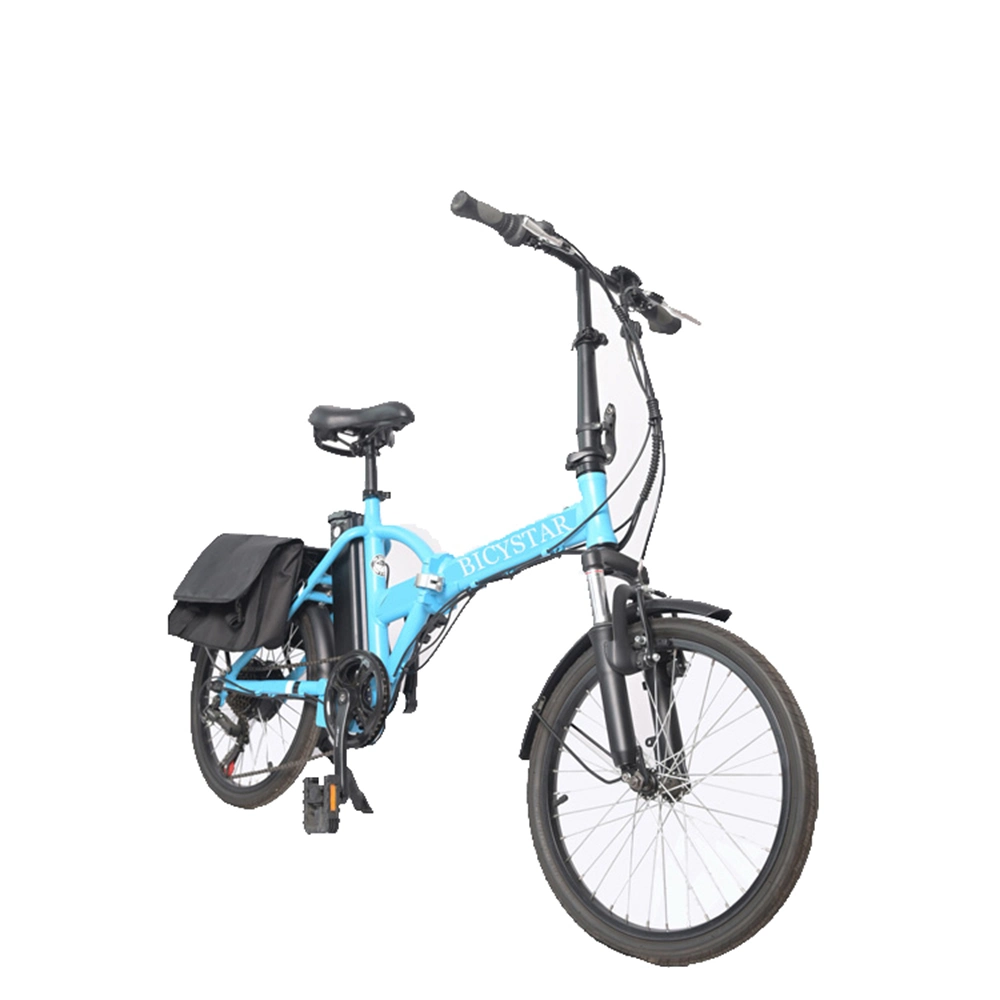 Bicystar Fold Small Wheel-Electric Bike Electric 20 Inch 250 E Bicycle MID Motor