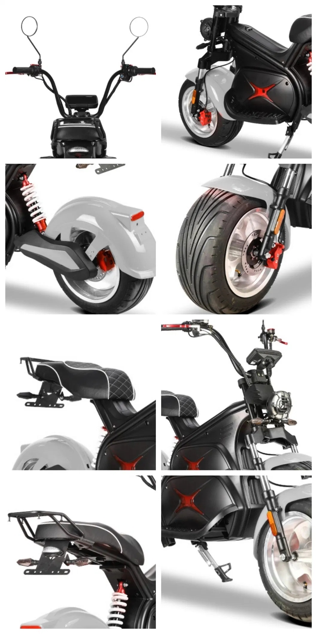 1500W 2000W 3000W Electric Bike Scooter 2 Seater Max Speed 75km/H