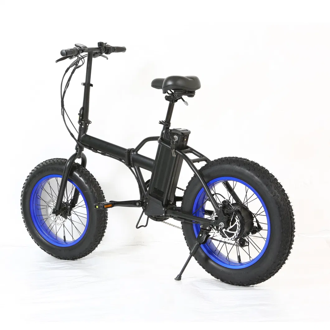 Strong Dark Color 48V500W750W Rear Hub Motor Electric Folding Bike Retail Wholesale E-Bike