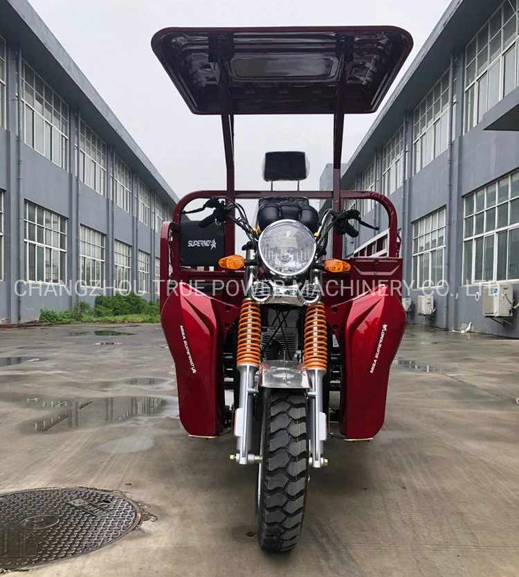 Hot Saled Three Wheel Motorcycle Gasoline Tricycle with Sunproof