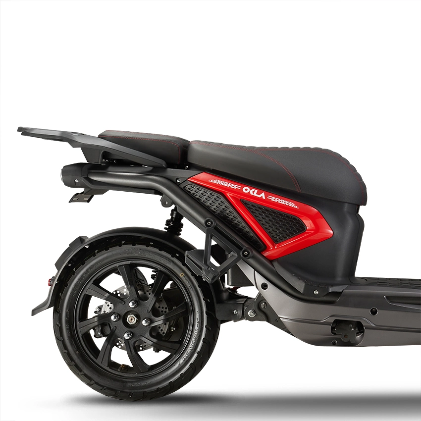Low Cost Scrambler Electric Motorcycle with Side Motor
