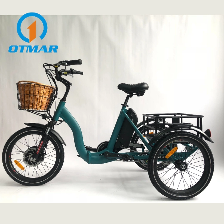 Hot Sale City Electric Trike Foldable 3 Wheel Cargo Bike 36V/48V Lithium Battery Electric Tricycle Adults Road Small Tire E Trike