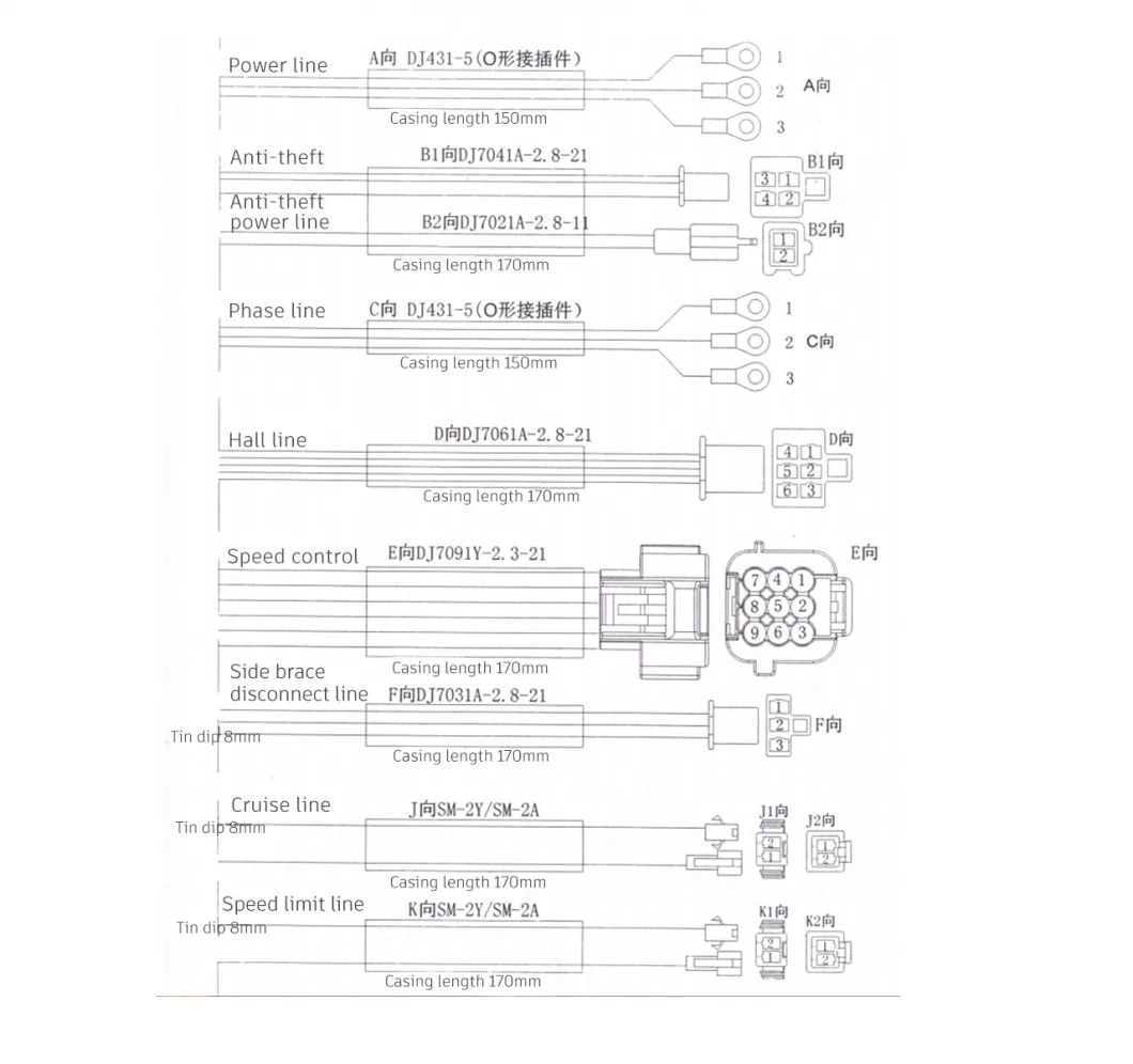 48V-72V 1000W/1200W 35A BLDC Motor Controller Electric Bike Tricycle Scooter Controller