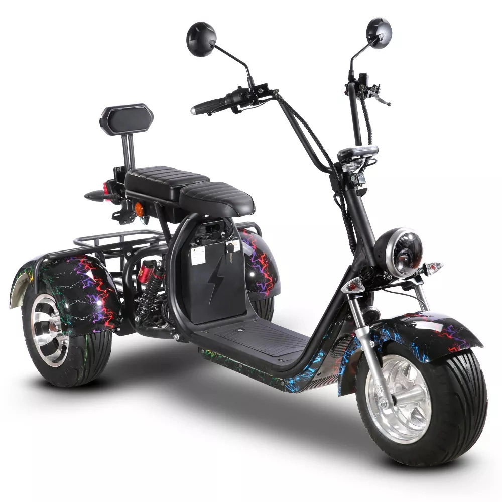 2000W 3 Wheel Electric Motorcycles Adult EEC Coc Three-Wheeled Electric Scooter