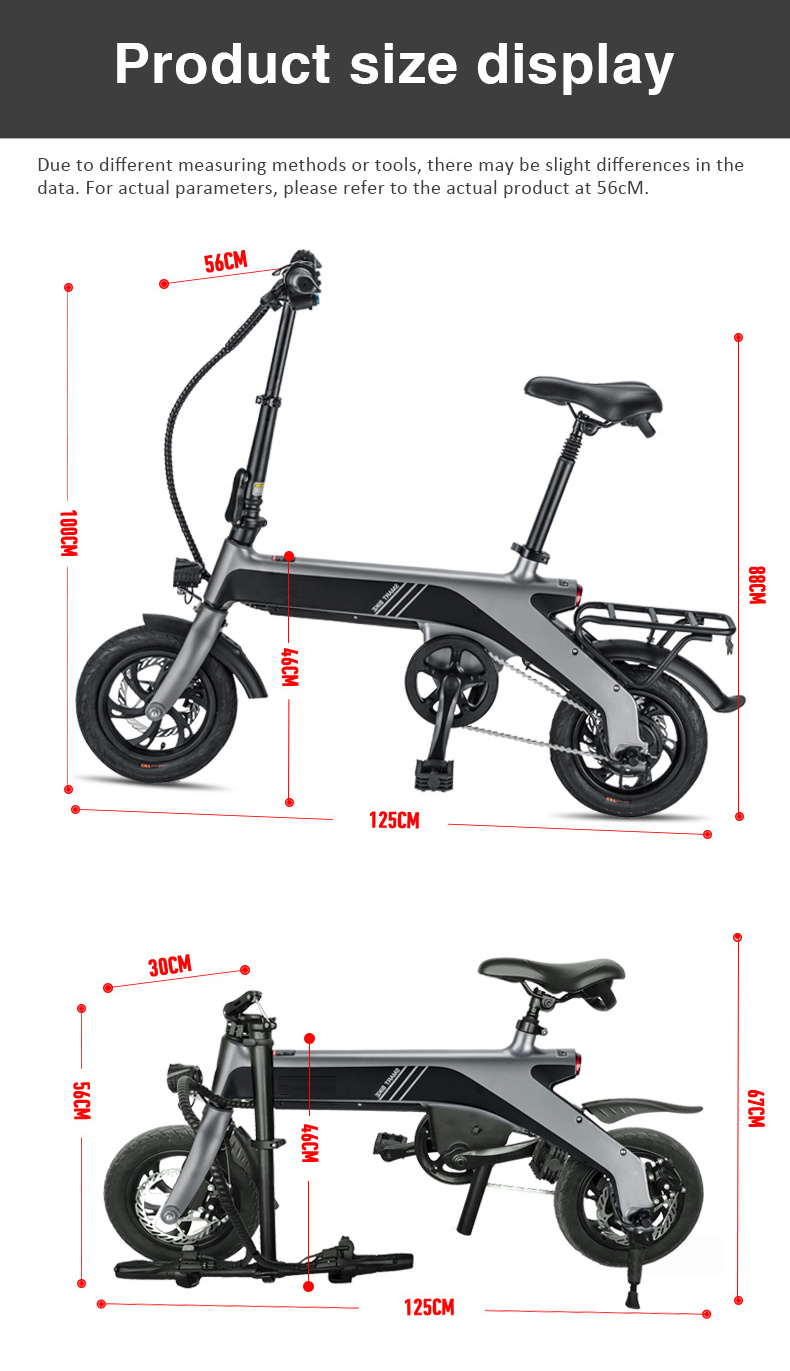 Light and Simple Electric Folding Bikes /Electric Bicycle with Lithium Battery/Lead Acid of China Ebike Fob