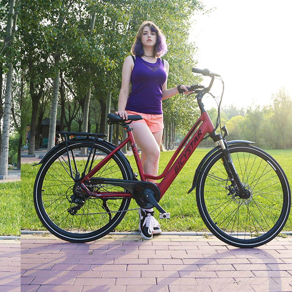 2023 Electric Bike Factory 26inch City Type Women Electric Bike Custom City 500W