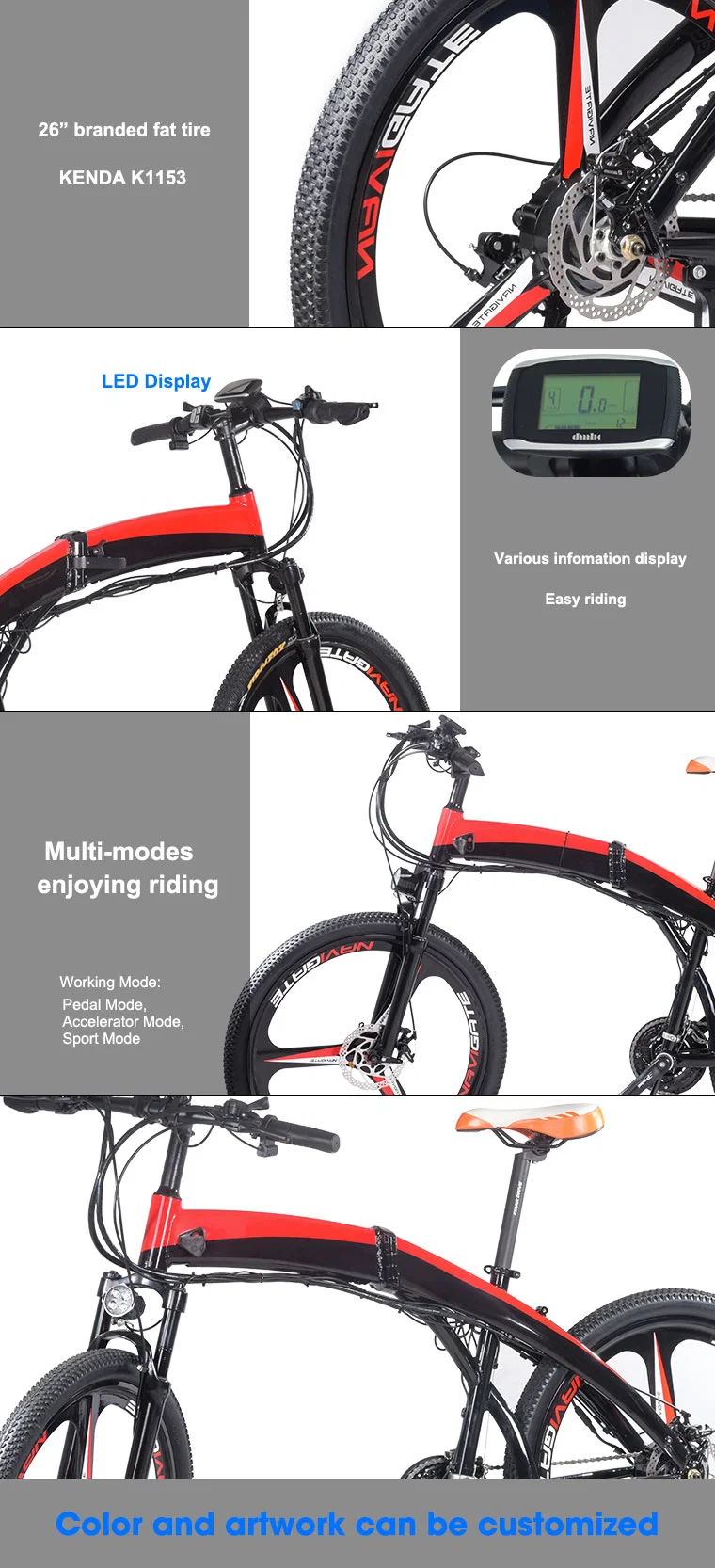 36V7.8ah 7.8ah Folding City Adult Bikes Electric Bicycle Battery Ebike E Bike