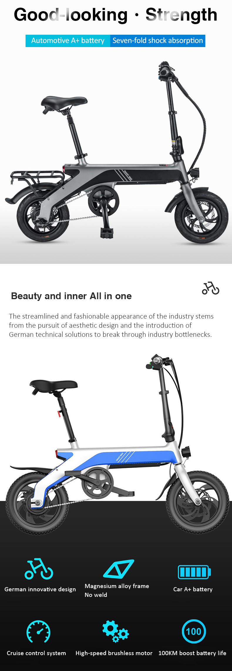 Light and Simple Electric Folding Bikes /Electric Bicycle with Lithium Battery/Lead Acid of China Ebike Fob