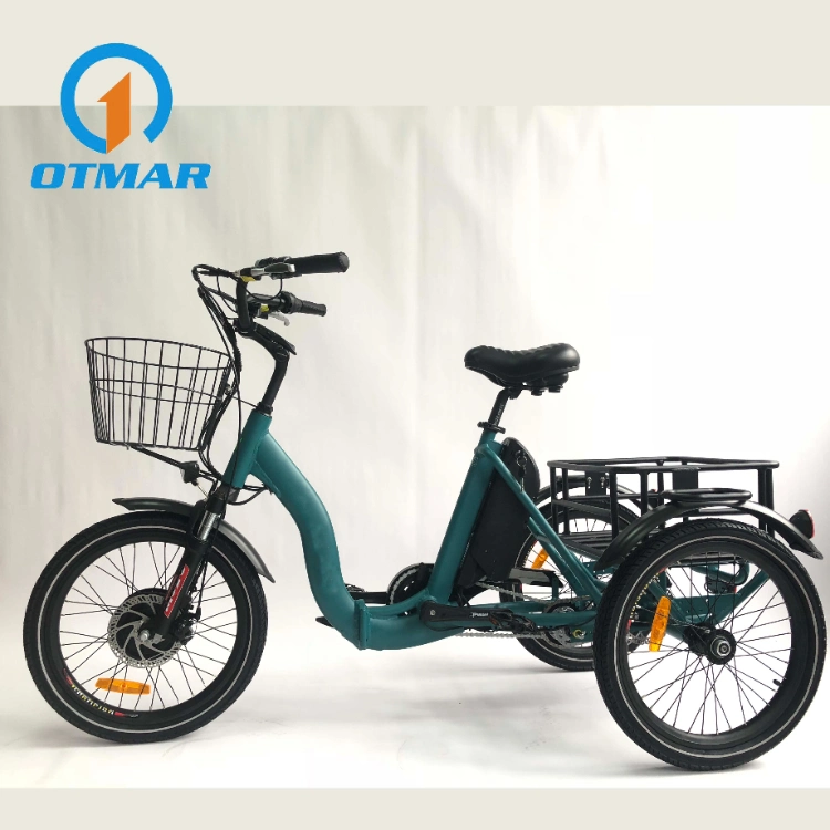 Hot Sale City Electric Trike Foldable 3 Wheel Cargo Bike 36V/48V Lithium Battery Electric Tricycle Adults Road Small Tire E Trike