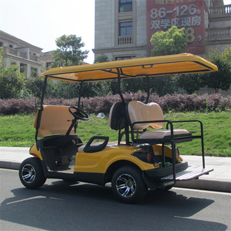 Electric Golf Cart Club Car Mini Golf Cart 4 Seat Scooter Sightseeing Car Passenger Vans Tandem Bike