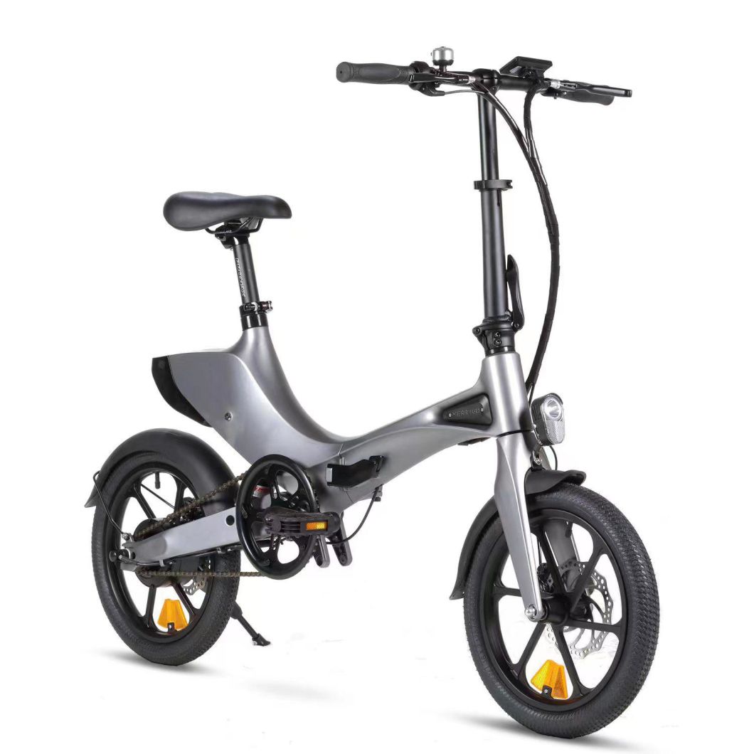 Foldable E Bike 250W 350W 16&prime;&prime; Folding Ebike Pedal Assist Electric City Bike Electric Bike