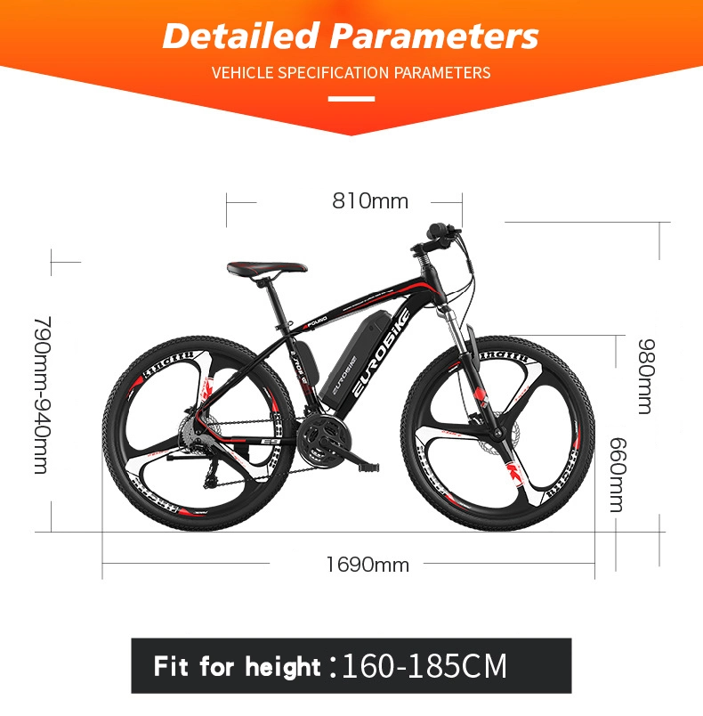 China 21 Speed Electric Bike 26 Inch 36V Electric Bicycle Electric Moped Bike Bicycle 250 Watt