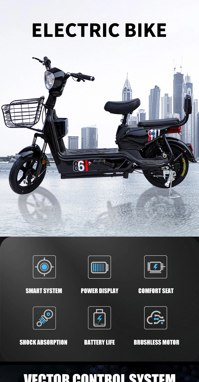 China Wholesale Scooter Electric Pedal Scooter Ebike Electric Bicycle City Ebike