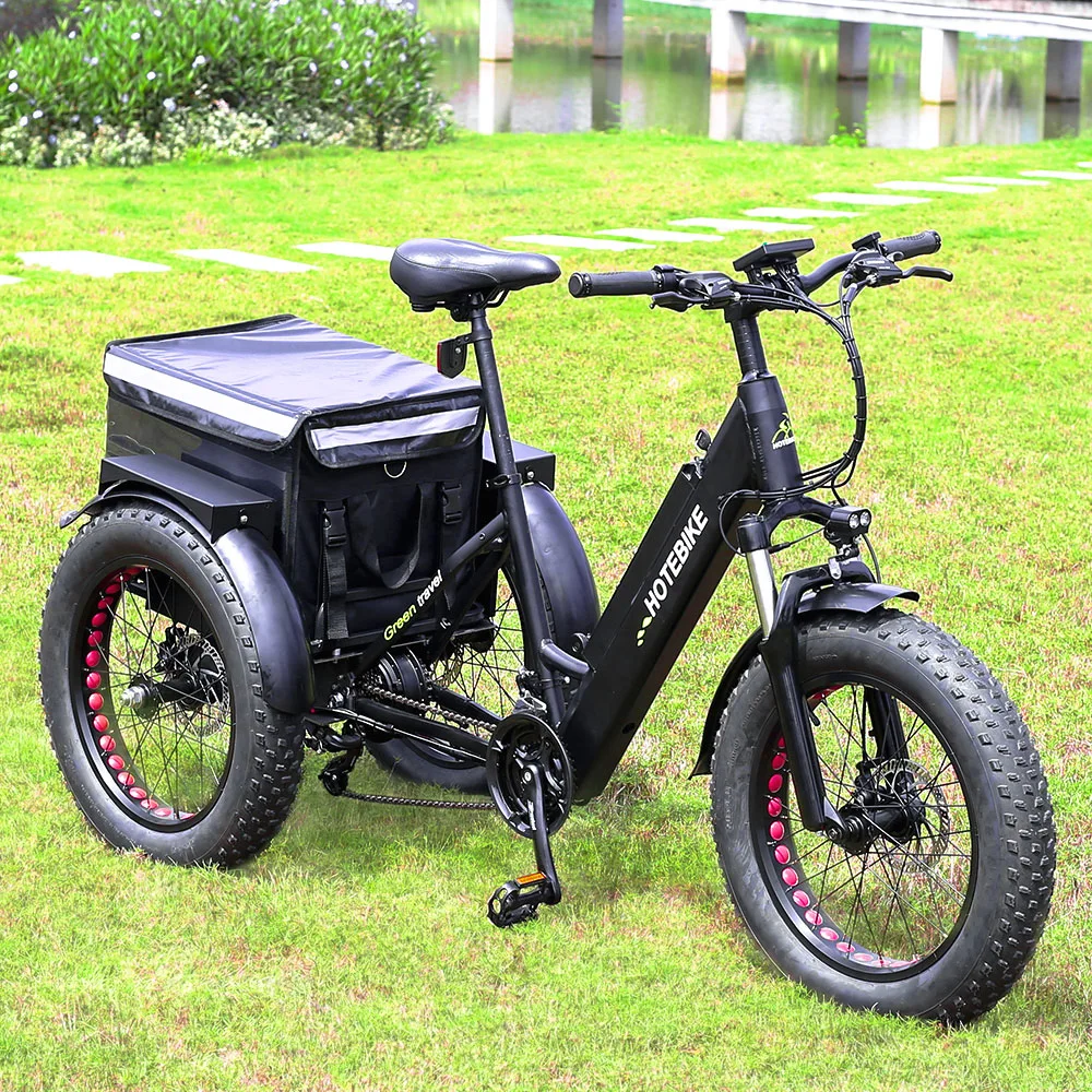 Chopper Bike Motorcyclese Motorcycle 250W 350W 500W 48V Shuangye or Hotebike Bike Three Wheel Electric Tricycle
