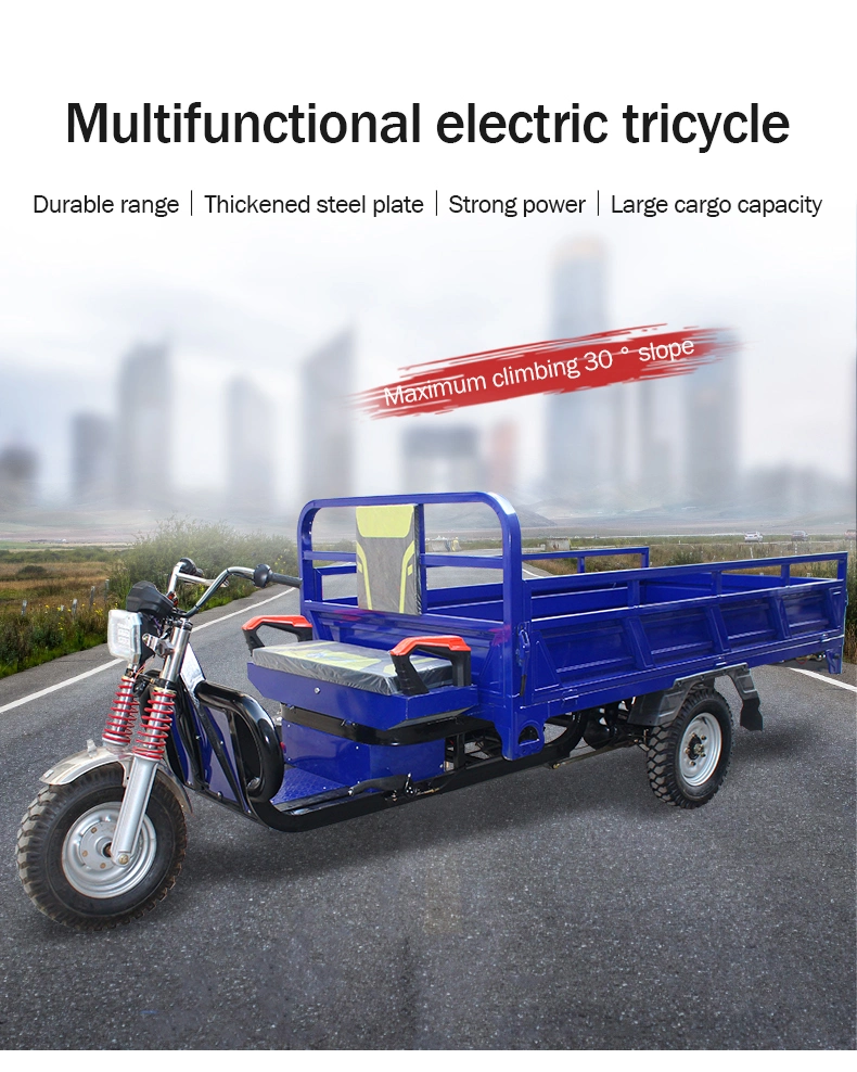 Volta Electric Cargo Tricycle for Adult Safe Electric Tricycle with Three Seat