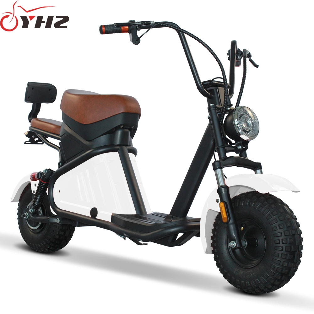 Women Men Mini 2-Seat Electric Bike 800W 48V Lightweight Scooter for Adult