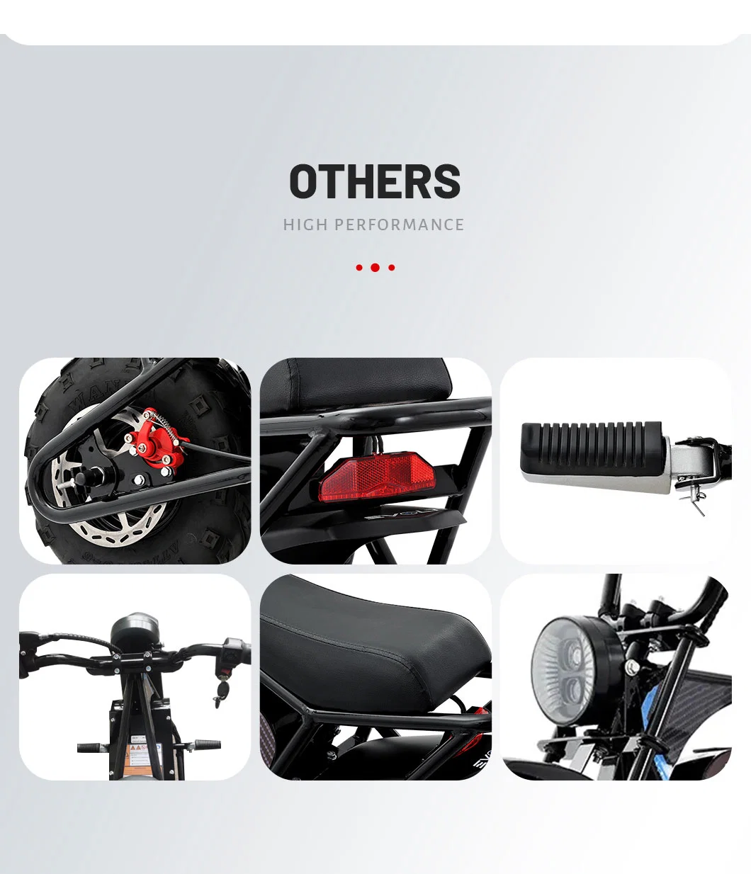 off Road Electric Mini Bike 1000W 48V