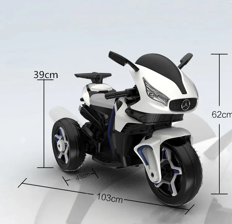 Hot Sale Kids Electric Three-Wheel Motorcycle with Light and Music