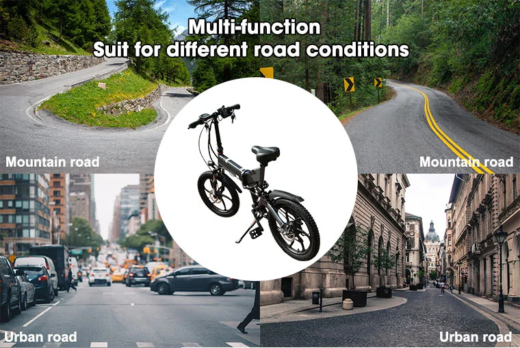 Electric Motor Bike Rear Hub Motor Bicycle Kmc 45kph City E Bike Fold Electric Bike