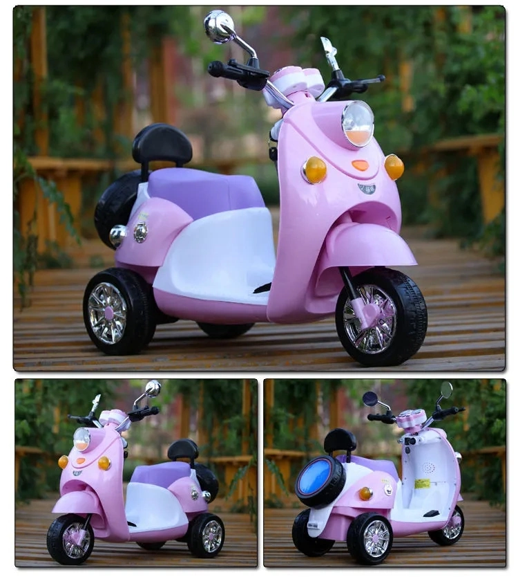 Wholesale Price Early Educational 3-Wheel Children&prime; S Toy Trike Cycle Kids Electric Motorcycle with Lights and Music
