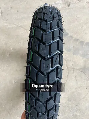 16 Cmayorista Alta calidad, tres ruedas de triciclo eléctrico neumático con caucho Nylon Scooter bicicleta Offroad pasajero para motocicleta Tubeless neumáticos neumático For110/90-16