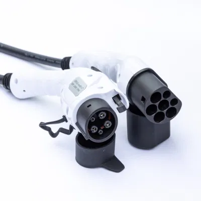 Nuevo estándar americano 16un arma de doble cabeza SAE J1772 EV Pistola de carga de la mayoría de nuevos modelos de energía están en uso común.