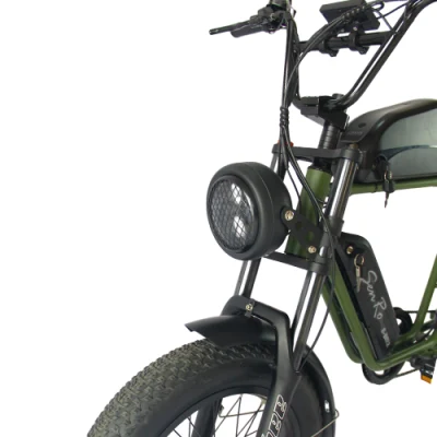 Scooter de neumático de grasa fuera de carretera potente bicicleta eléctrica 500W Motor eléctrico Bicicleta