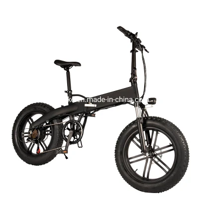 2021 de 20 pulgadas de alta calidad 350W Mens grasa plegable Ebike neumáticos Beach Cruiser nieve Bicicleta eléctrica