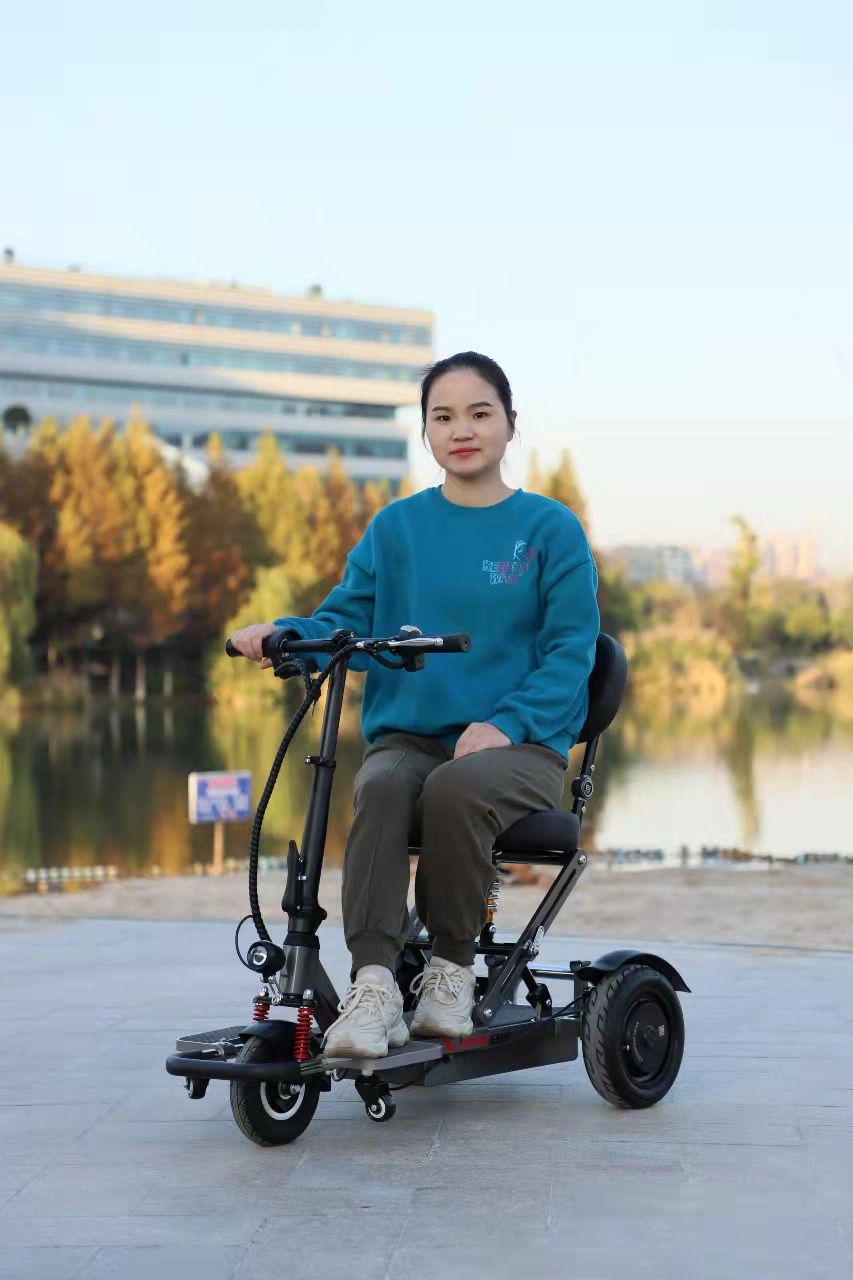 Lightweight Aluminum Mobility Scooter Handicapped Portable 3 Wheel Mobility Scooter for Elderly