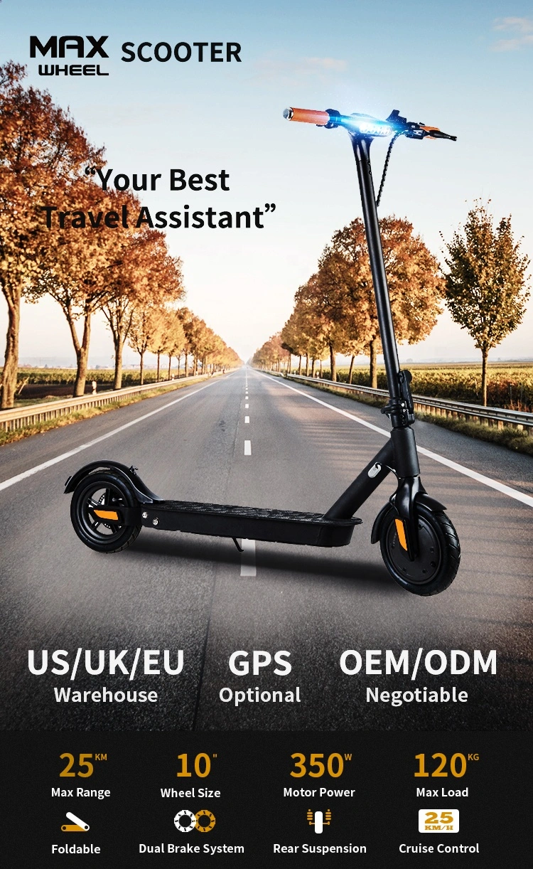 350W Wholesale 2 Wheel Good Performance Lithium Battery E-Scooter for Adults