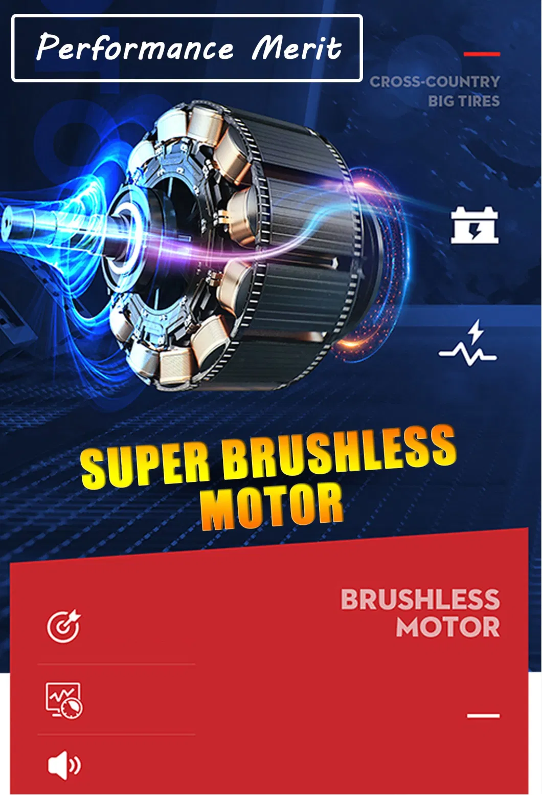 New Developed 1200W Brush-Less DC Motor for Adults Motor off Road Scooter with Cheap Price Ebike