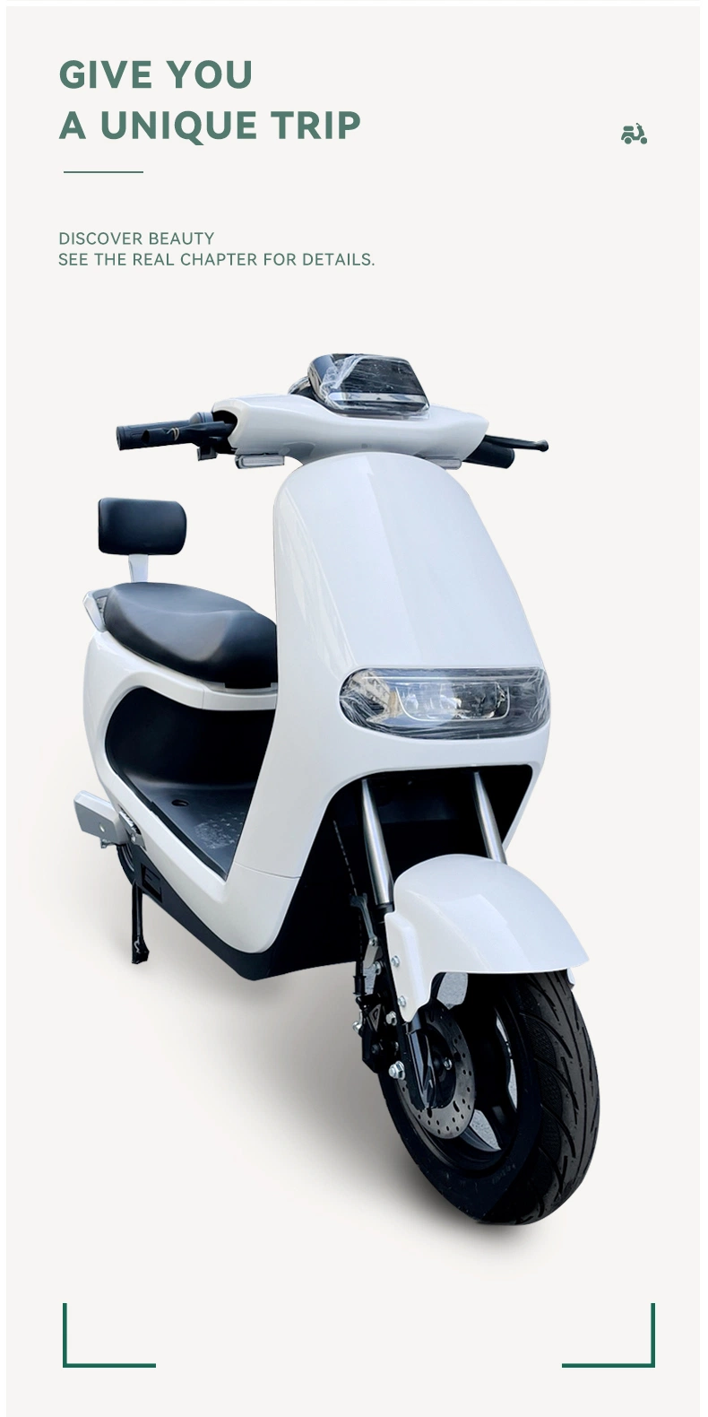 Lingfan High Speed Electric Motorcycle for Adults Sportbike Scooter 3000W