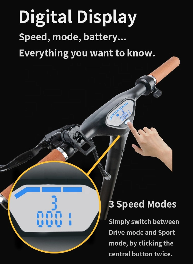 350W Wholesale 2 Wheel Good Performance Lithium Battery E-Scooter for Adults