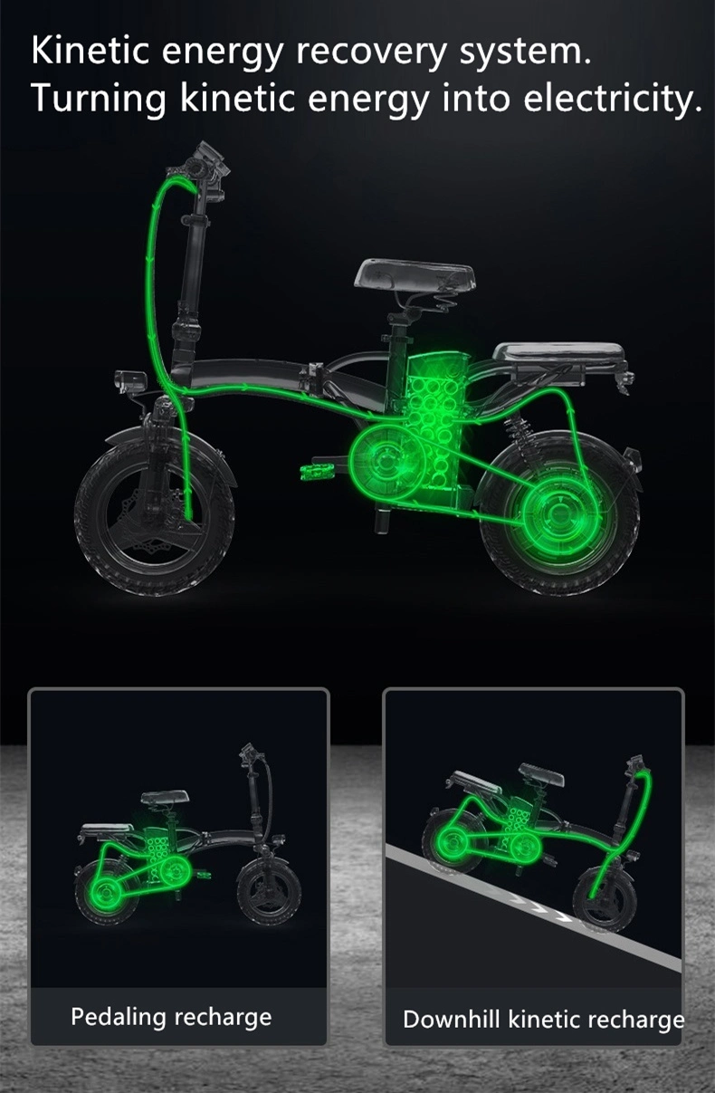 14 Inch Long Range Foldable Electrical Bike for Adult with Li-ion Battery