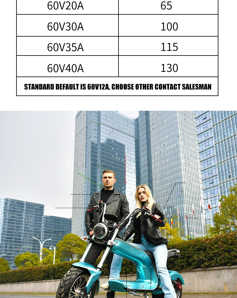 60V 2000W/2500W Electric Scooter Powerful Adults Electric Motorcycle for Sale