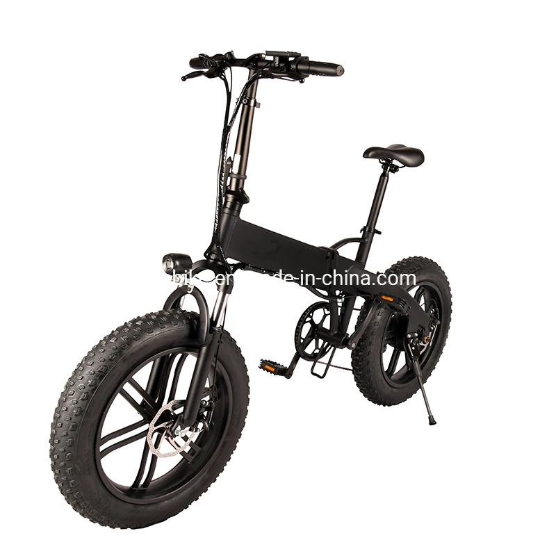 2021 High Quality 20 Inch 350W Mens Folding Fat Tire Ebike Beach Cruiser Snow Electric Bike