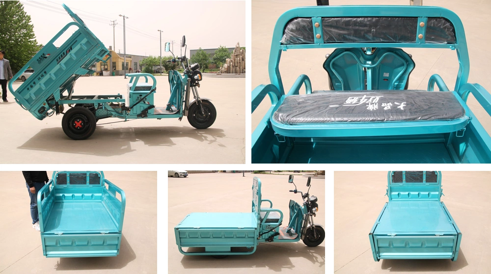 Electric Cargo Tricycle Mini Dumper Truck Delivery Tricycle