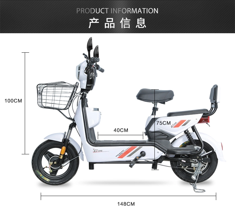 Buy Electric Bicycle Electric Scooter with Seat Motorcycle Cheap