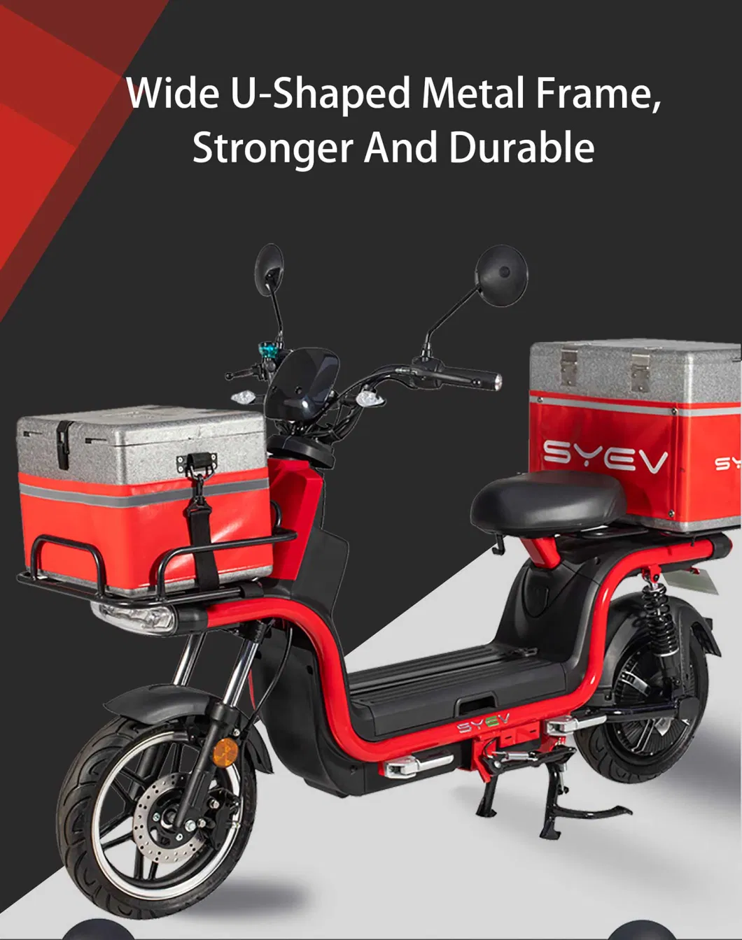 Syev Manufacturer 800W/1200W Electric Cargo Scooter Motorcycle Electric Motorcycle