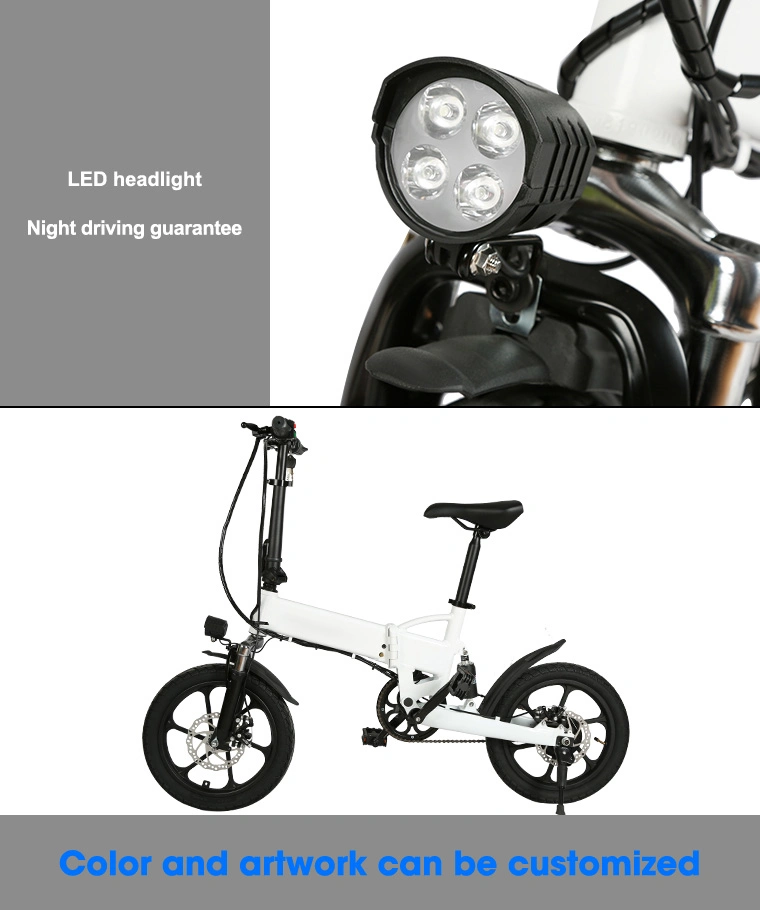 36V 5.2ah /7.8ah Electrical Mini Folding Bikes Electric Moped Bike E Bicycle
