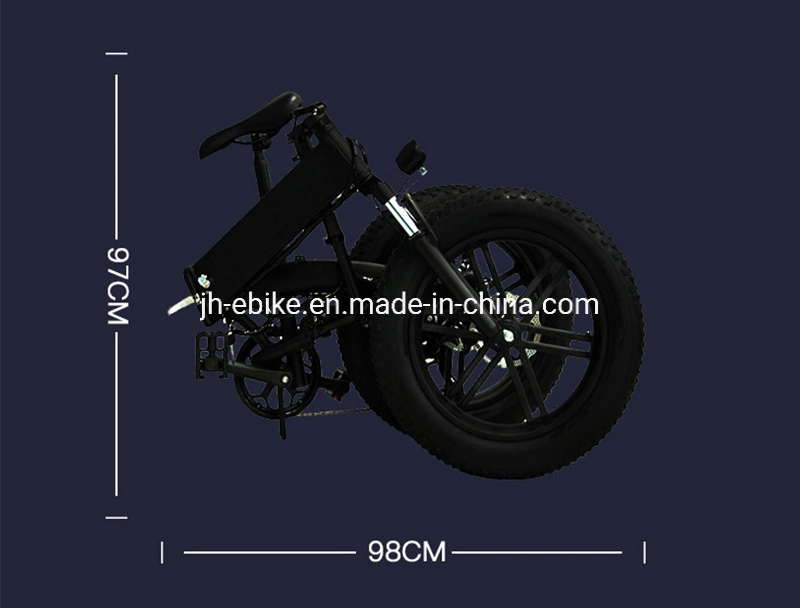 2021 High Quality 20 Inch 350W Mens Folding Fat Tire Ebike Beach Cruiser Snow Electric Bike