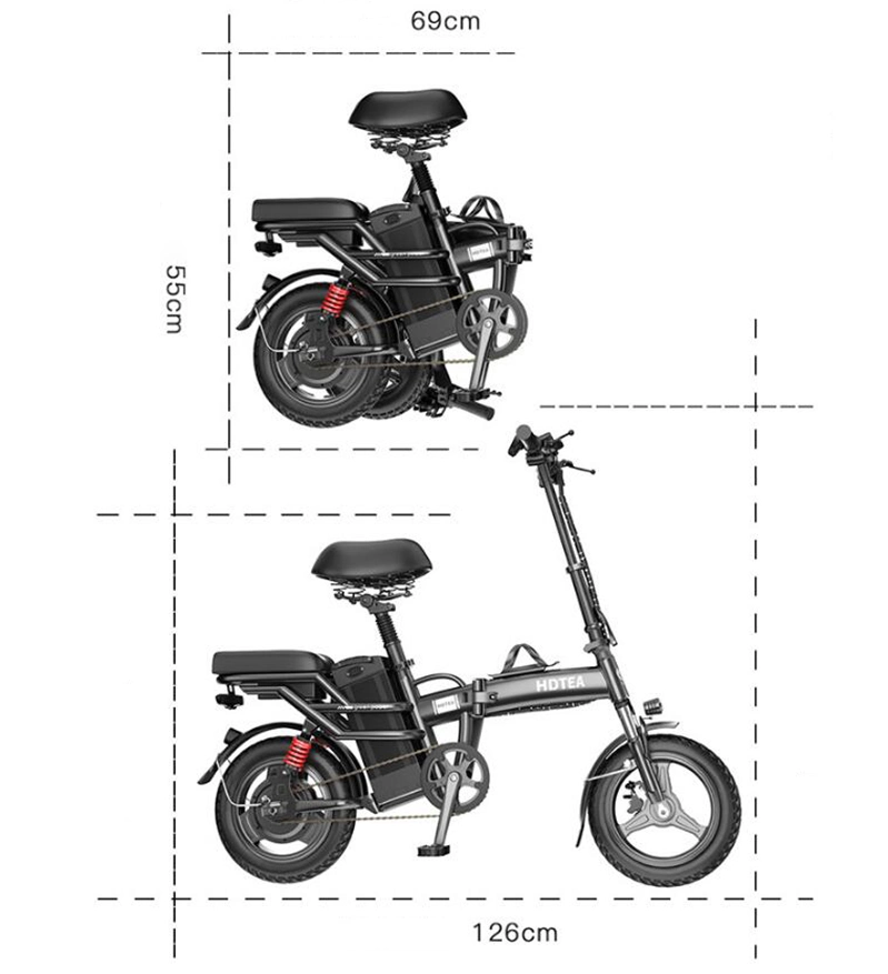 Dirt 1500W 50 Mph Kit 5000W Mini Scooter 12 Inch Electric Bike