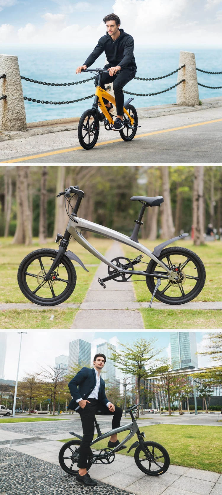 6Ah Lithium Battery 40km/h Commute Mini Electric Bike