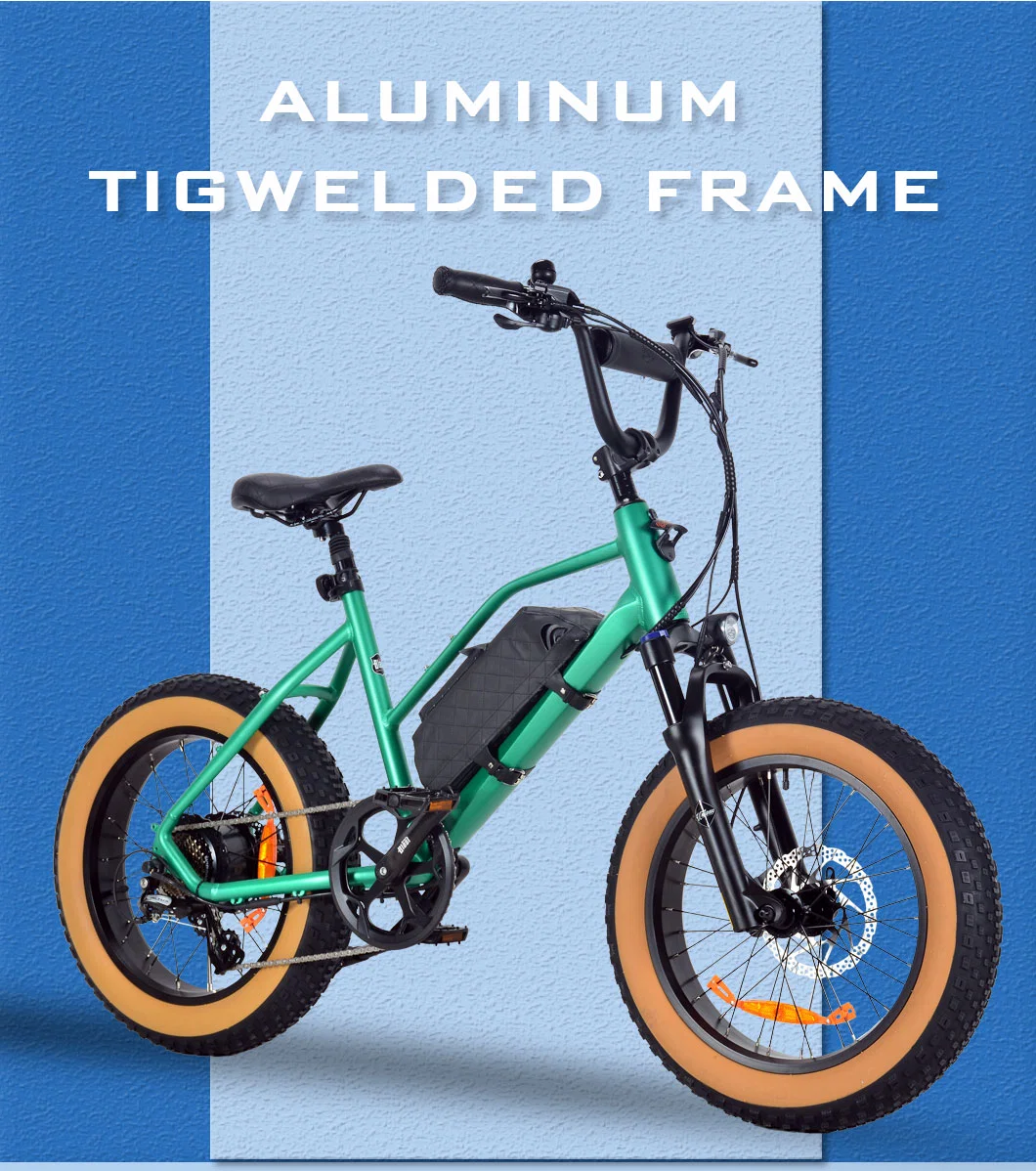 Factory Direct Unisex Fat Tire Ebike 500W Powerful Motorized Bike for Adults Male Electric Bike