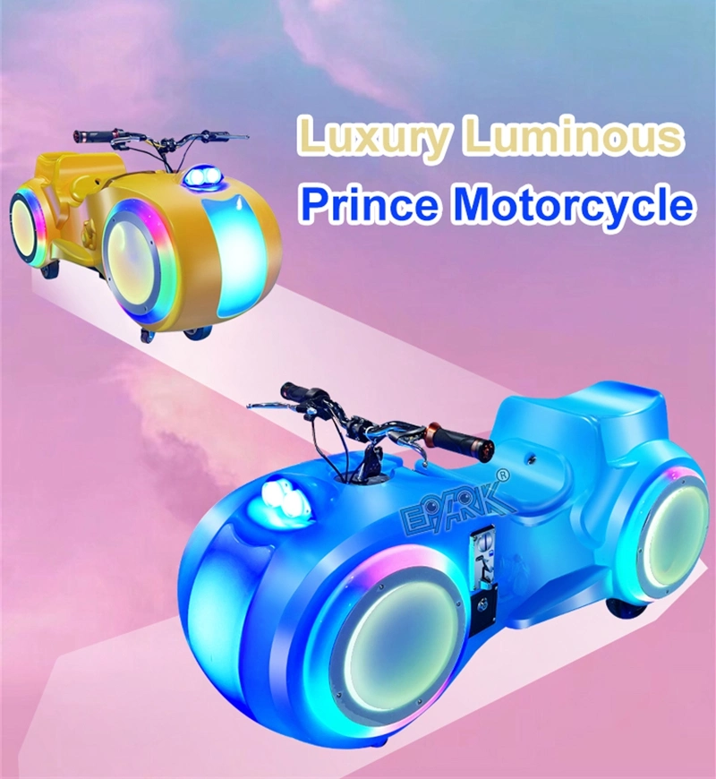 Kiddie Ride Bumper Car Luxury Luminous Prince Motorcycle Electric Car