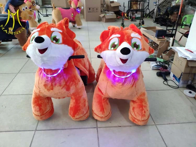Hansel Plush Animal Electric Scooters Rider in Shopping Mall