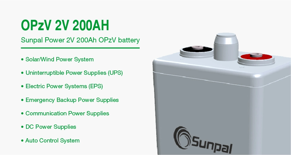 Electric Cycle Sealed Lead Acid Storage Battery Opzv 2V 200ah 1000ah 2000ah