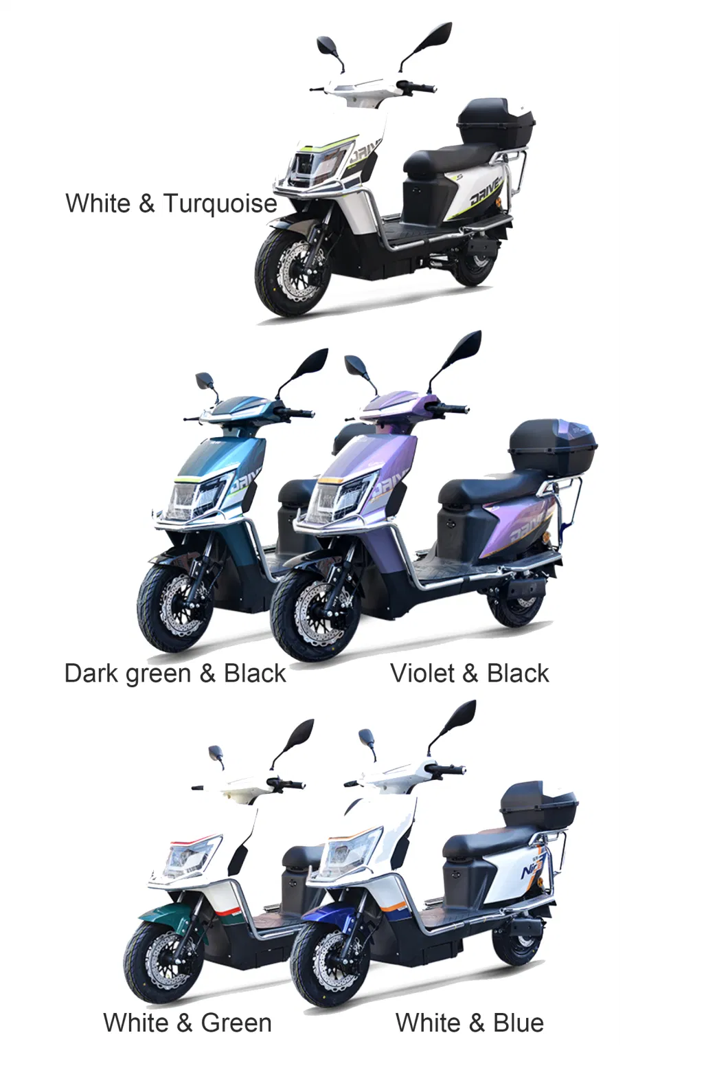 38km/H Max Speed Factory Supply 2 Seat Cheap Chinese Adult 2 Wheel Motor Electric Bike Kids Sightseeing Scooter for Sale Price Electric Motorcycle