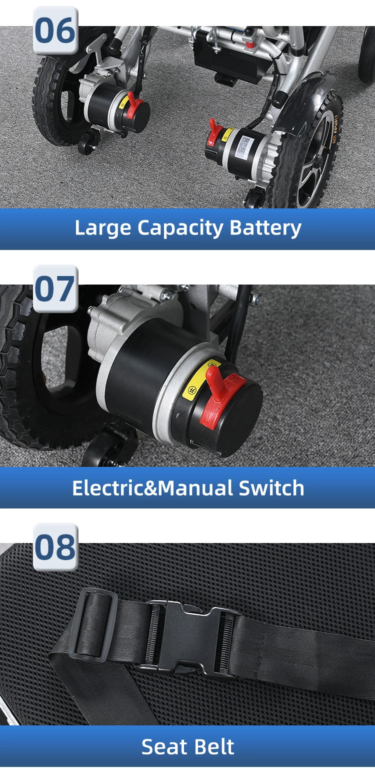 Folding Electric Wheelchair for The Elderly People Disabled Wheelchair